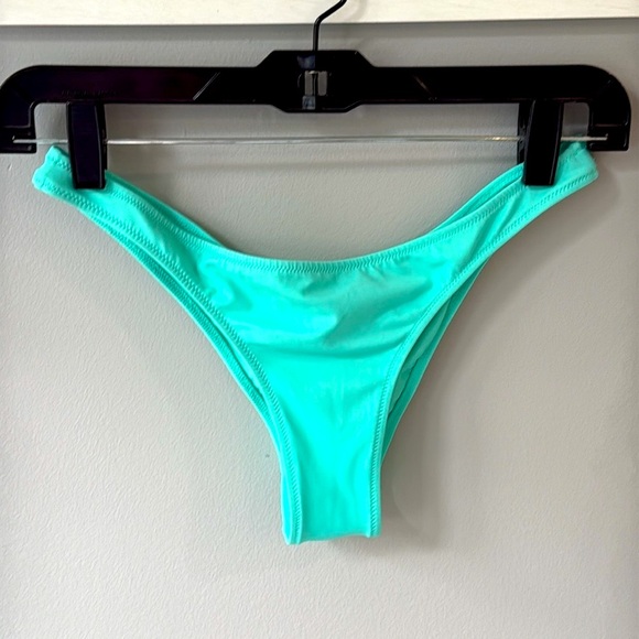 Victoria's Secret Teal Brazil Cheeky Bikini Bottom Ruched Back-S (Top Sold Sep) - Picture 3 of 10